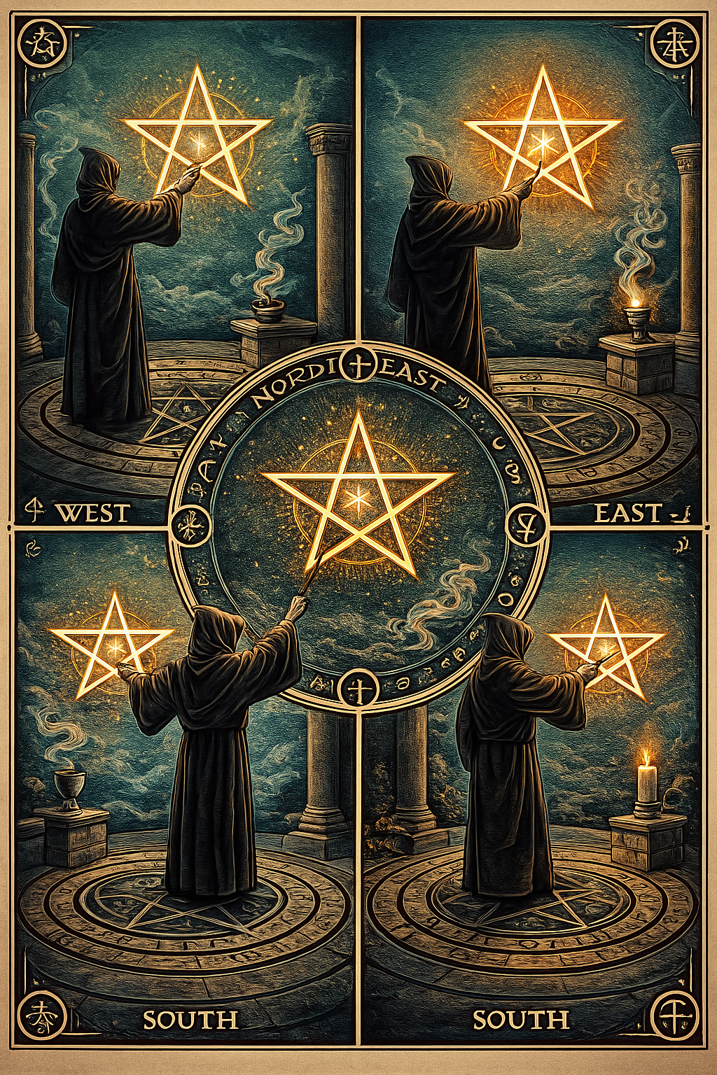 Tracé du pentagramme